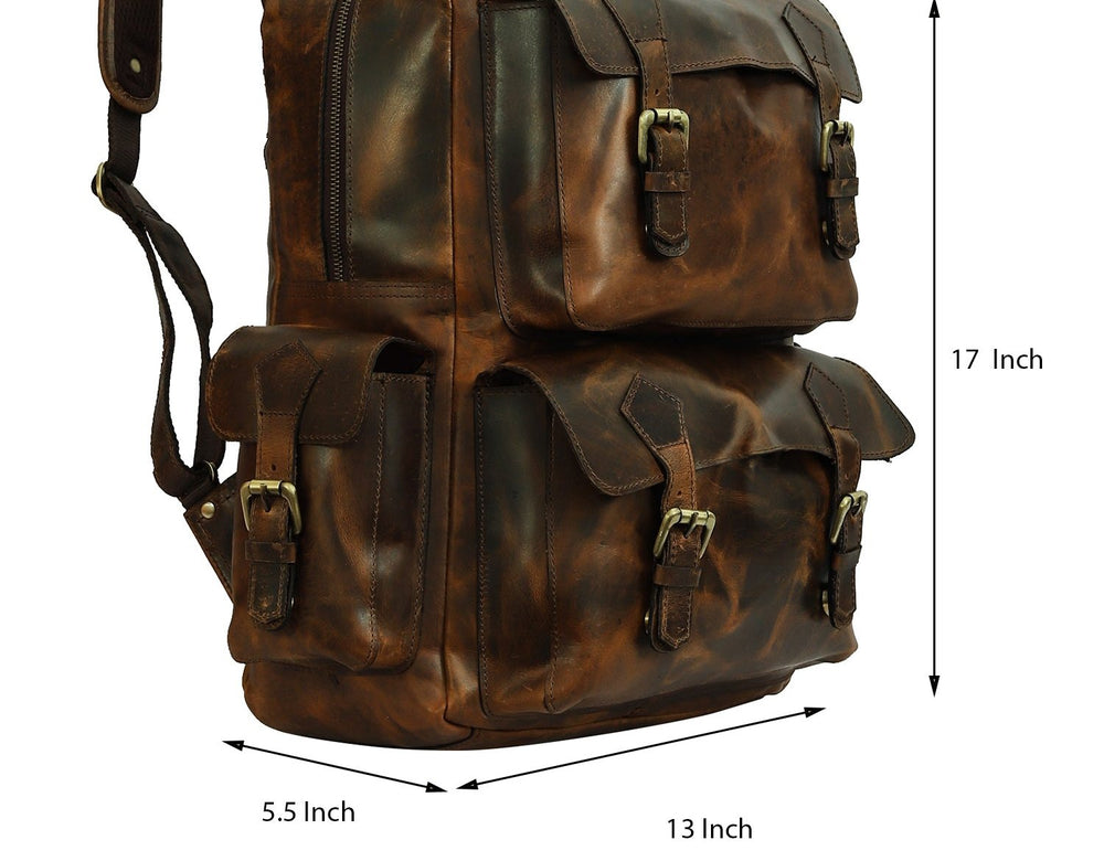 Taj Signature Dumble Leather Backpack