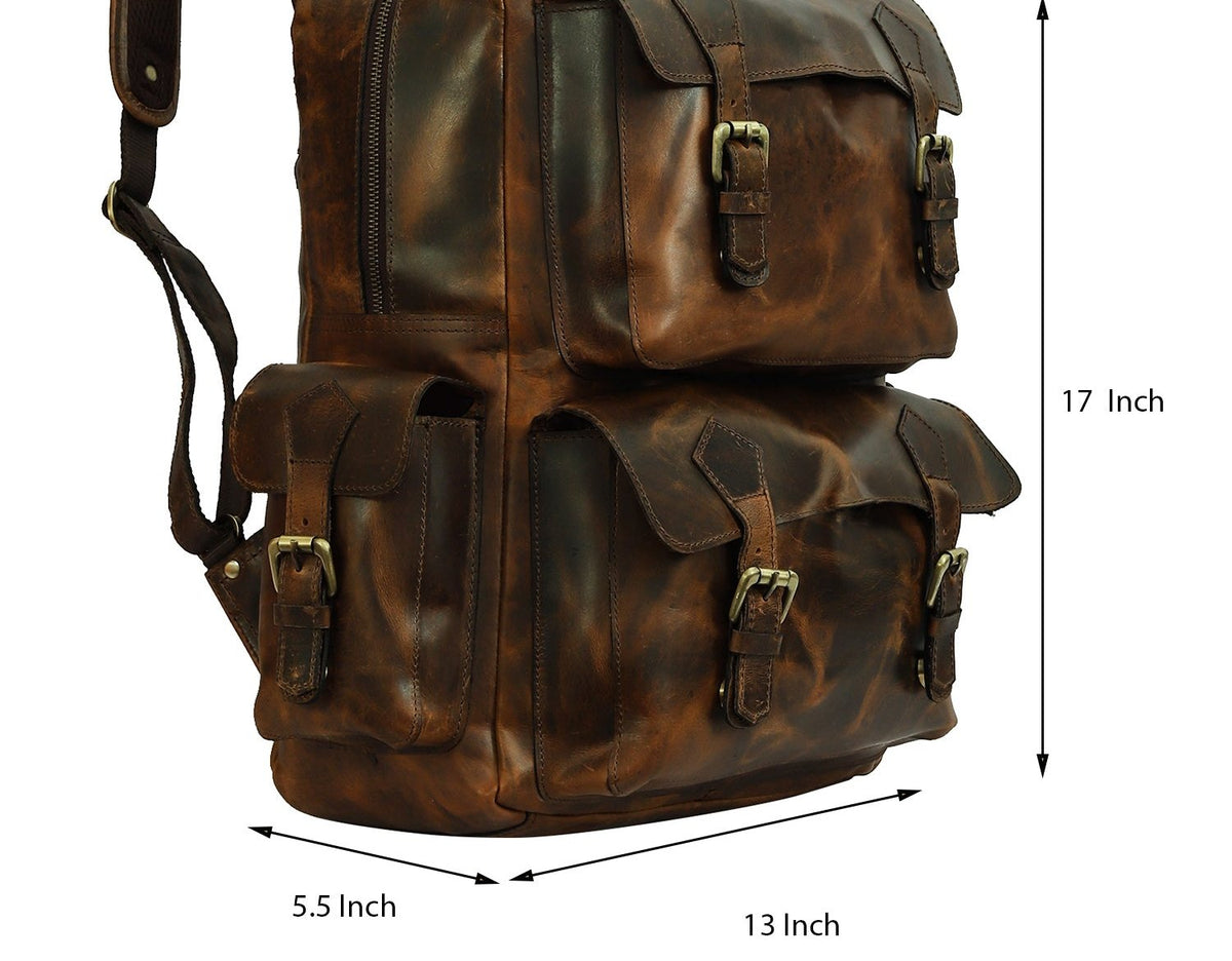 Taj Signature Dumble Leather Backpack