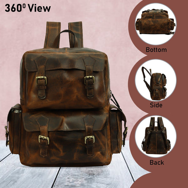 Taj Signature Dumble Leather Backpack