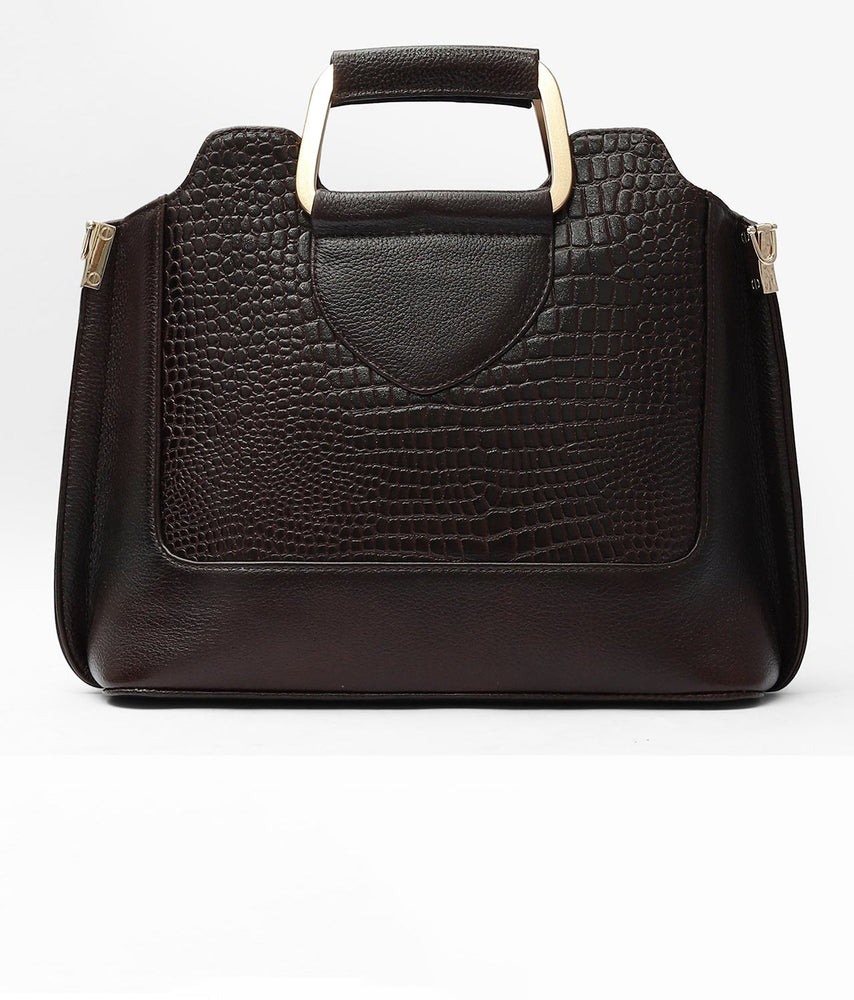Taj Signature Eleanor Box Leather Purse