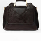 Taj Signature Eleanor Box Leather Purse