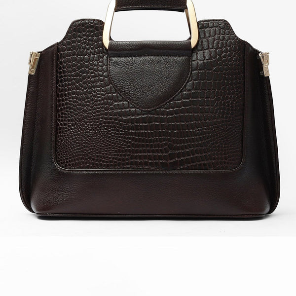 Taj Signature Eleanor Box Leather Purse