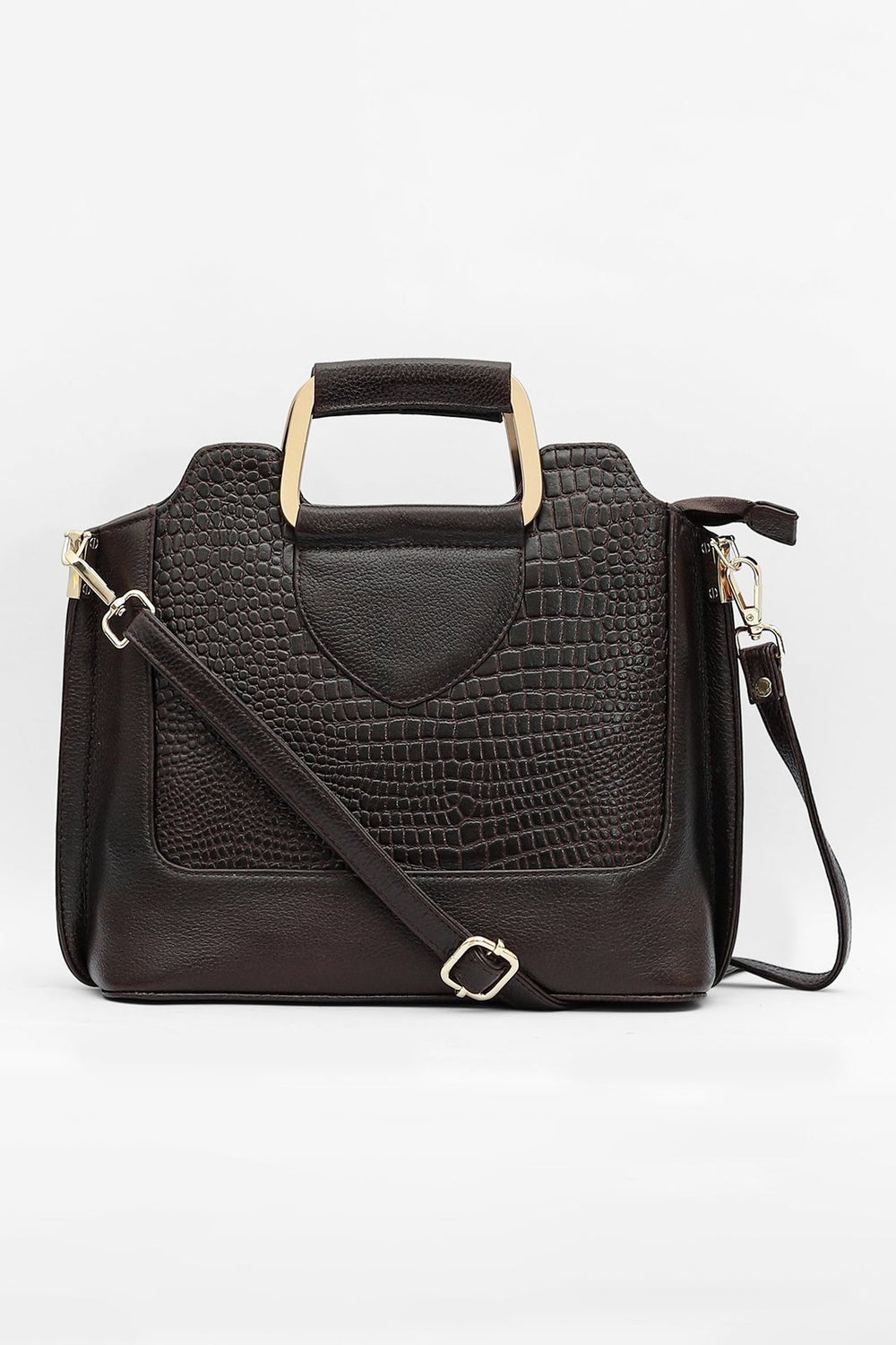 Taj Signature Eleanor Box Leather Purse