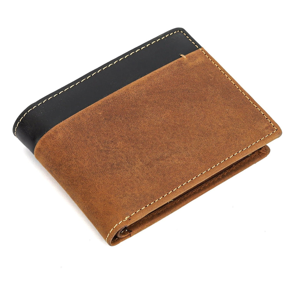 Taj Signature Engraved Leather Wallet Leather Jacket