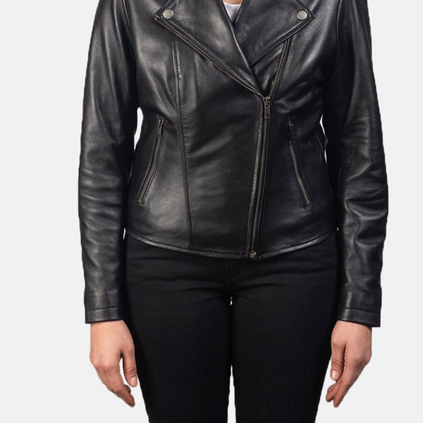 Taj Signature Flashback Leather Biker Jacket Leather Jacket