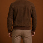 Taj Signature Formal Suede Bomber Jacket