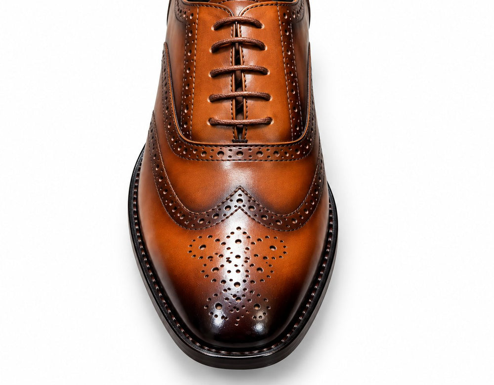 Taj Signature Heritage Brogue Leather Jacket