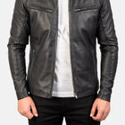 Taj Signature Ionic Leather Jacket Biker