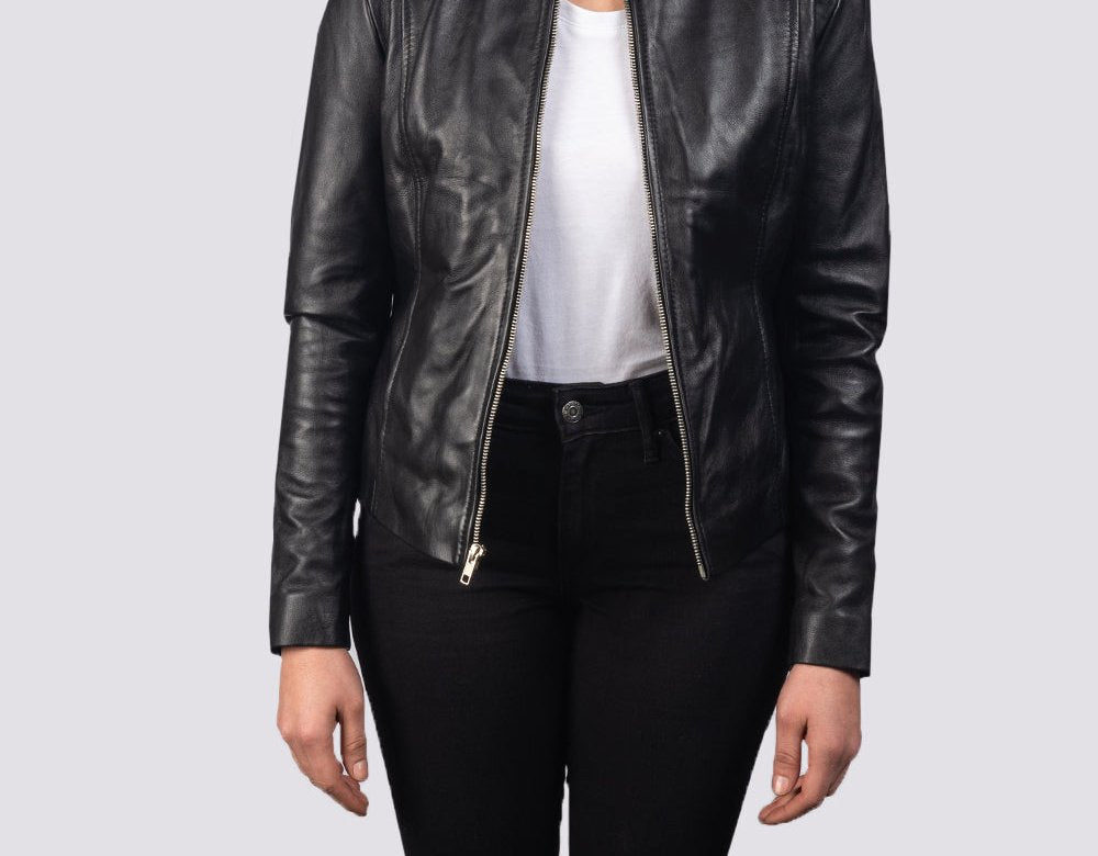Taj Signature Kelsee Leather Biker Jacket Leather Jacket