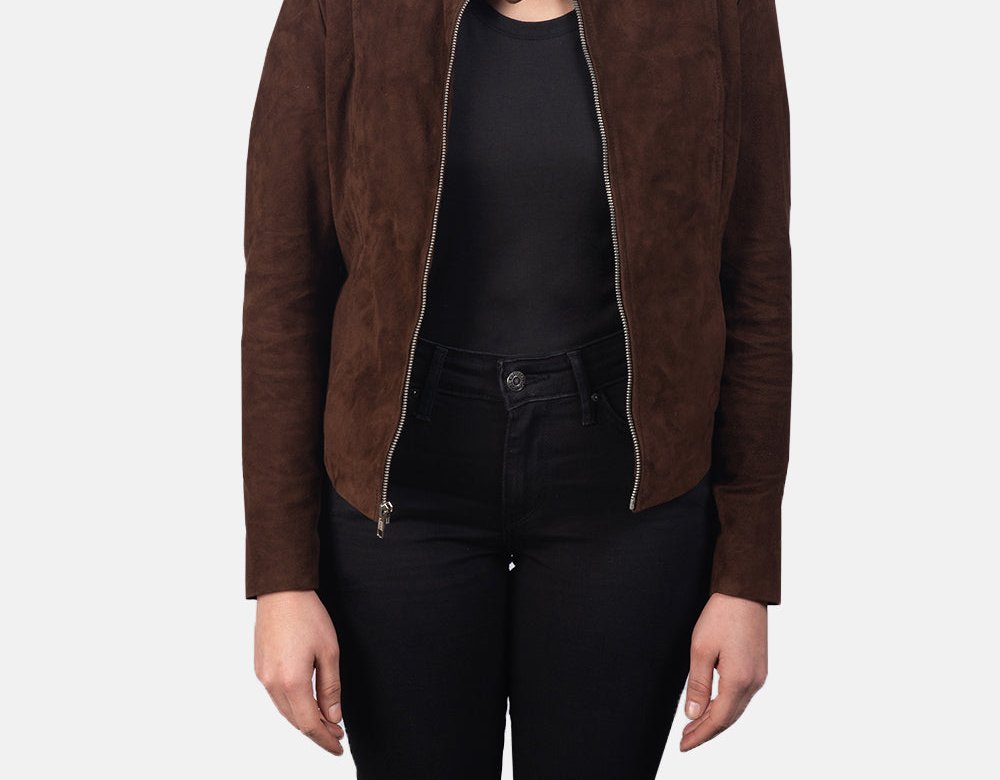 Taj Signature Kelsee Suede Biker Jacket Leather Jacket