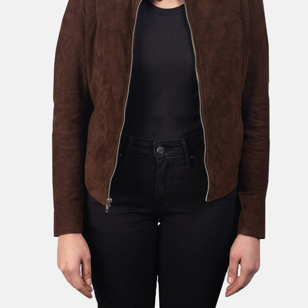 Taj Signature Kelsee Suede Biker Jacket Leather Jacket
