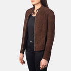 Taj Signature Kelsee Suede Biker Jacket Leather Jacket