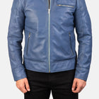 Taj Signature Lavendard Leather Biker Jacket Leather Jacket