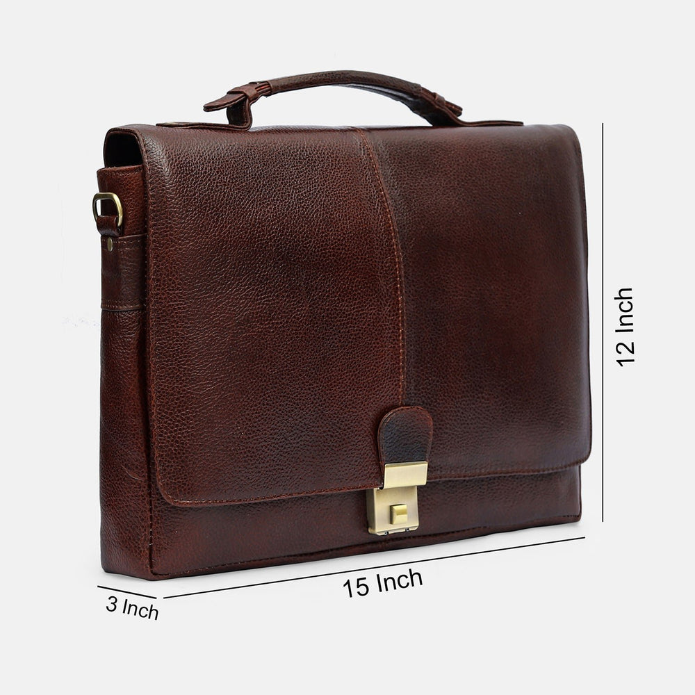 Taj Signature Laveri 2.0 Leather Laptop Bag