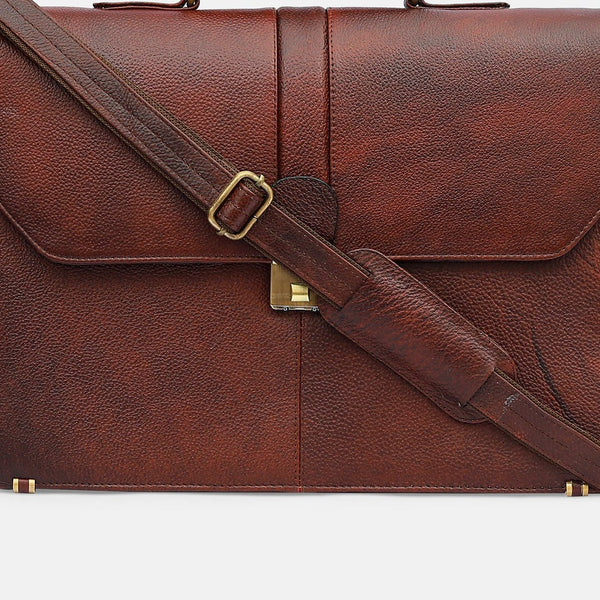 Taj Signature Laveri Leather Messenger Bag