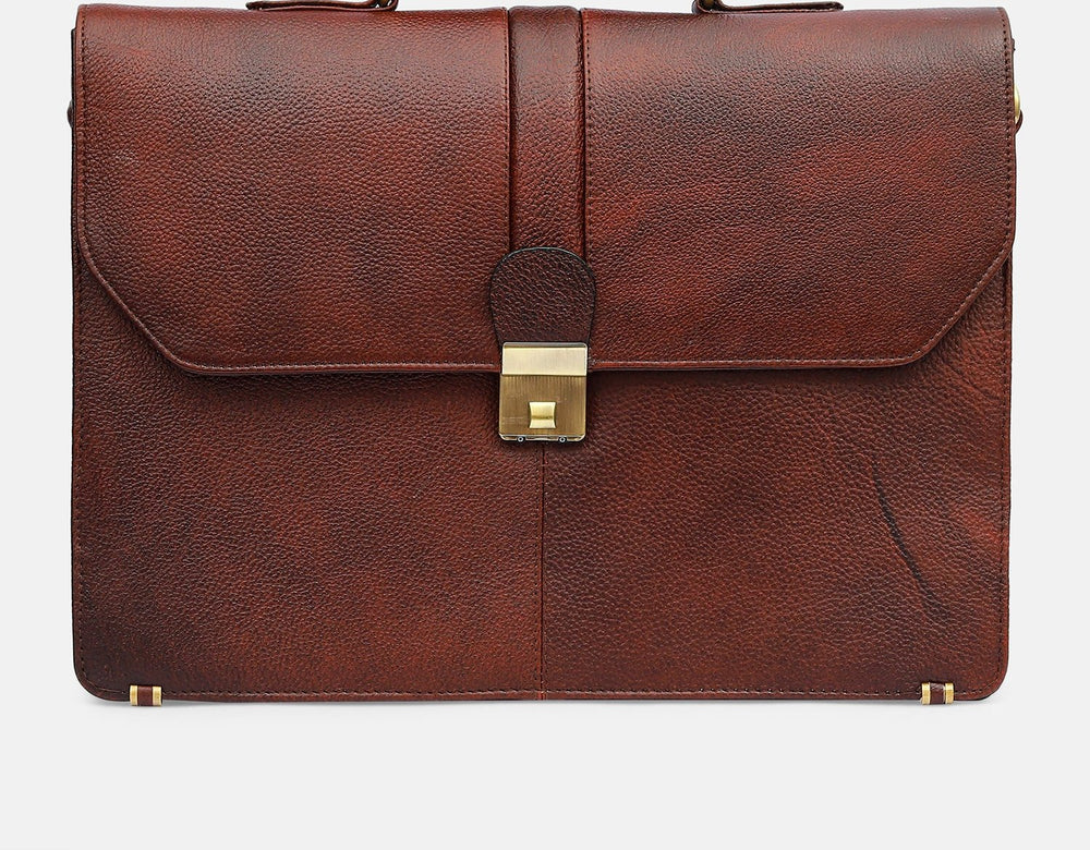 Taj Signature Laveri Leather Messenger Bag