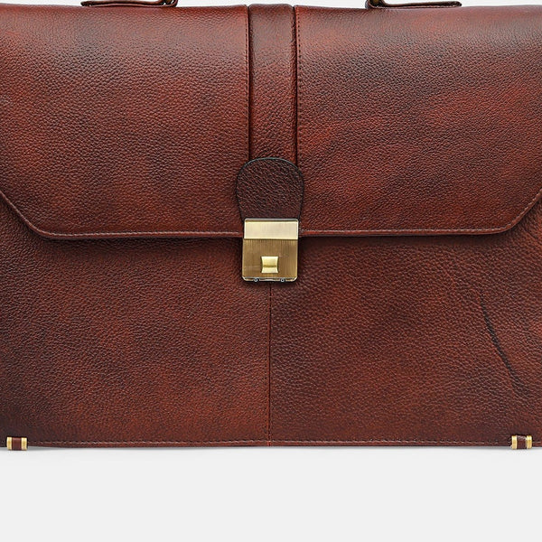 Taj Signature Laveri Leather Messenger Bag