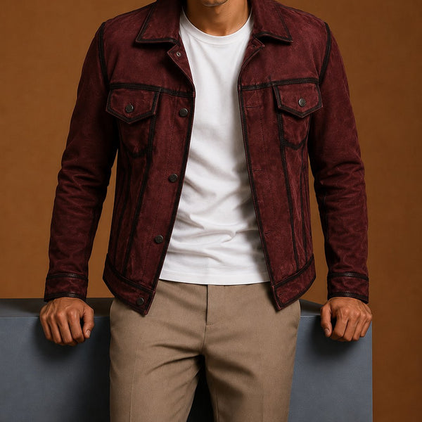 Taj Signature Lives Suede Leather Biker Jacket Leather Jacket
