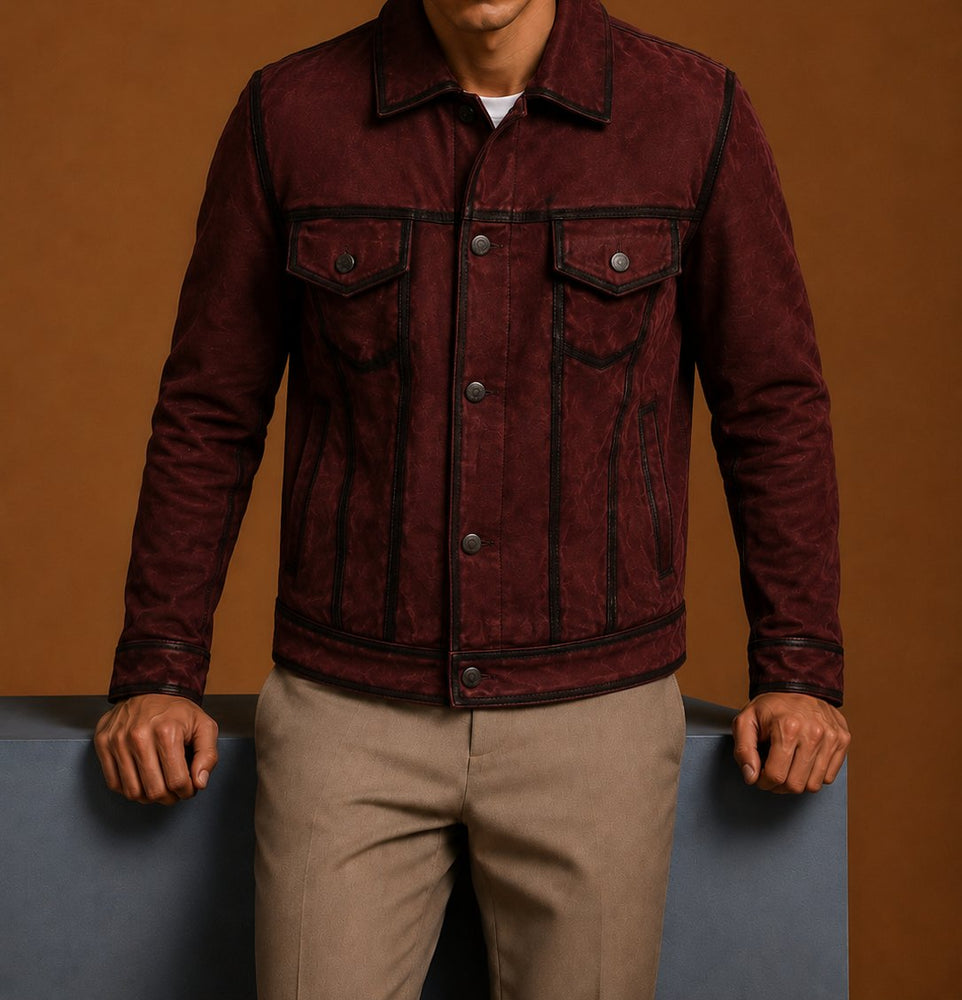 Taj Signature Lives Suede Leather Biker Jacket Leather Jacket