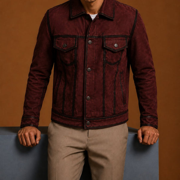 Taj Signature Lives Suede Leather Biker Jacket Leather Jacket