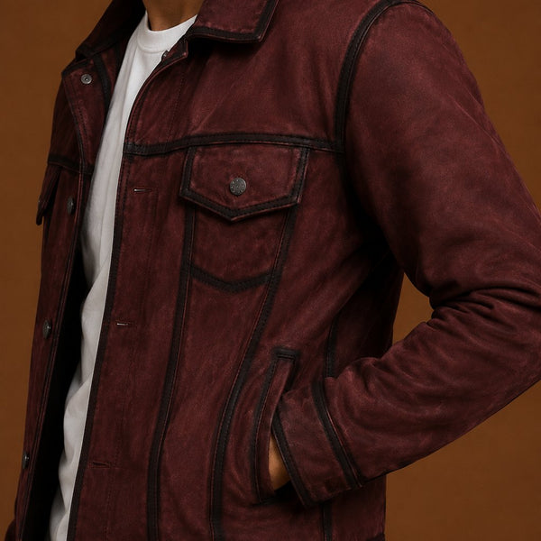 Taj Signature Lives Suede Leather Biker Jacket Leather Jacket