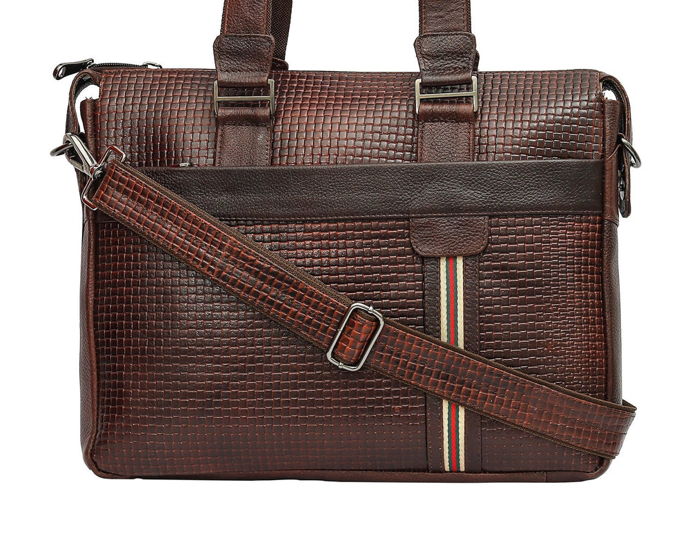 Taj Signature Luxury Office Laptop Leather Bag Leather Jacket