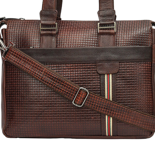 Taj Signature Luxury Office Laptop Leather Bag Leather Jacket