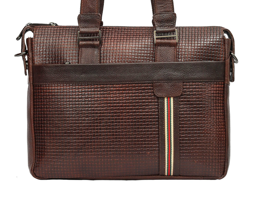 Taj Signature Luxury Office Laptop Leather Bag Leather Jacket