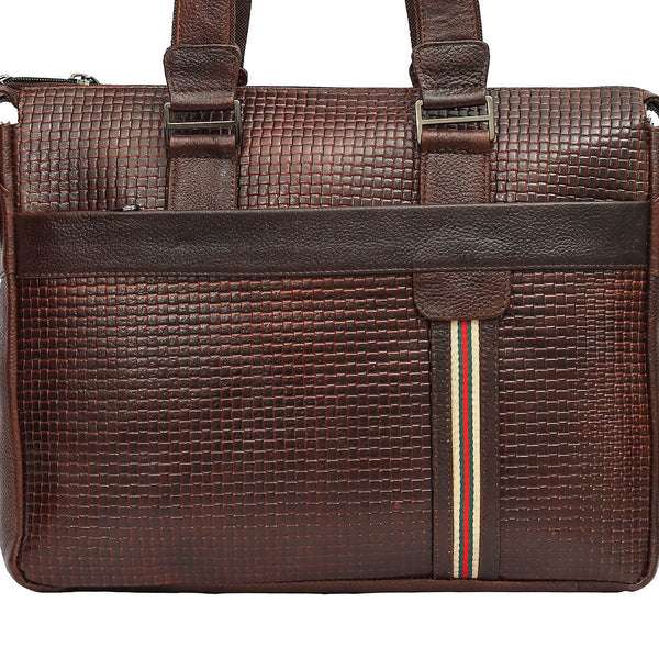 Taj Signature Luxury Office Laptop Leather Bag Leather Jacket