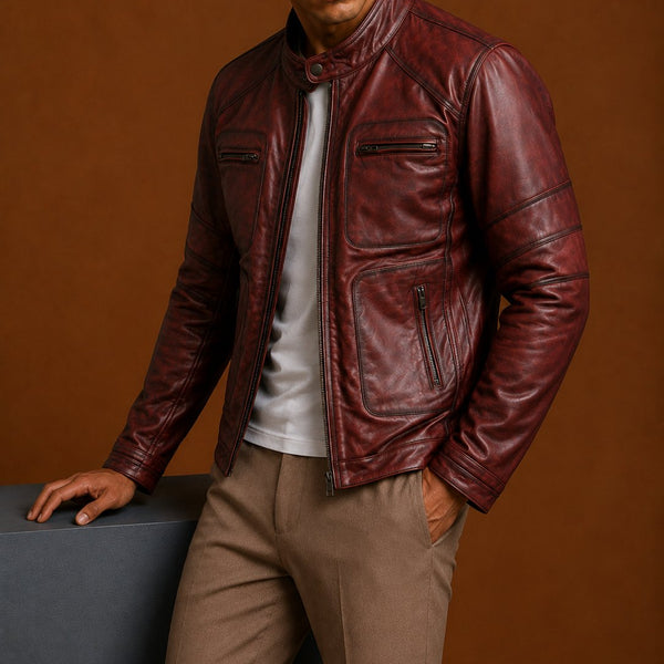 Taj Signature Malan Leather Jacket Biker