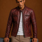 Taj Signature Malan Leather Jacket Biker