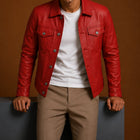 Taj Signature Mauritius Leather Biker Jacket Leather Jacket