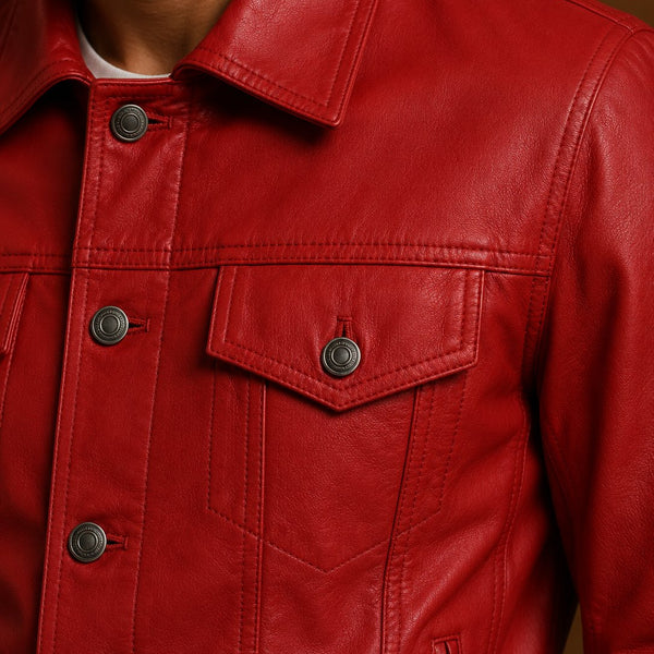 Taj Signature Mauritius Leather Biker Jacket Leather Jacket
