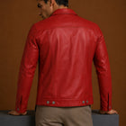Taj Signature Mauritius Leather Biker Jacket Leather Jacket