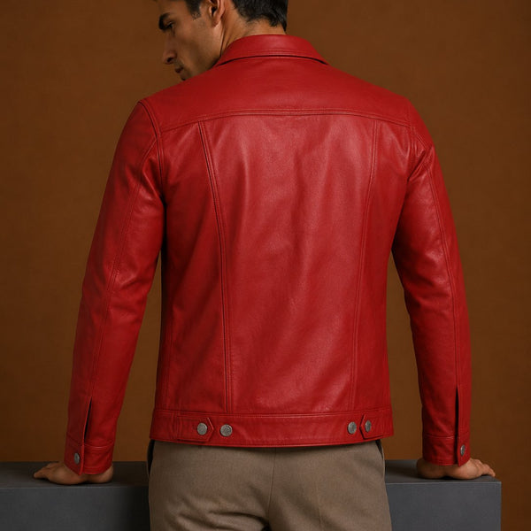 Taj Signature Mauritius Leather Biker Jacket Leather Jacket