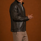 Taj Signature Mution Brown Leather Jacket Biker