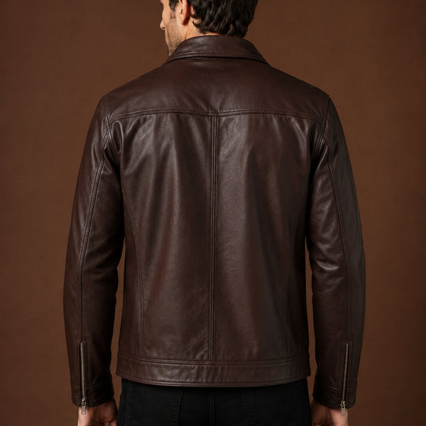 Taj Signature Oxford Classic Leather Jacket Biker