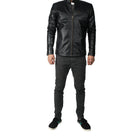 Taj Signature PAMTION BLACK JACKET Biker Leather Jacket
