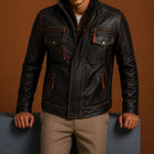 Taj Signature Pandom Rubbuf Leather Jacket