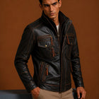 Taj Signature Pandom Rubbuf Leather Jacket