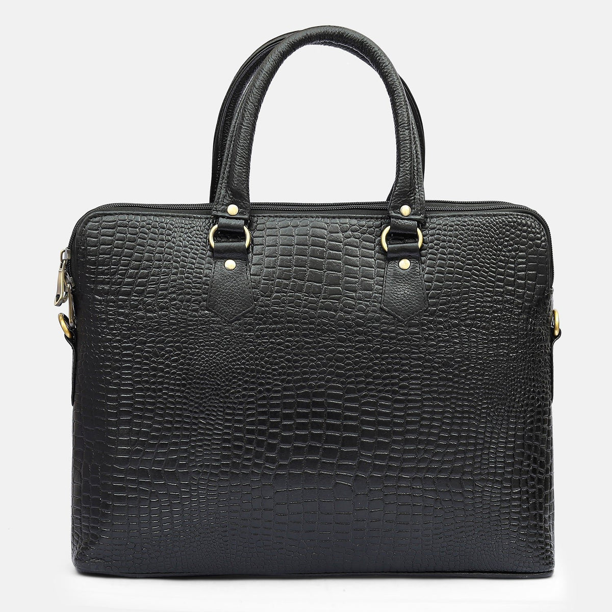 Taj Signature Phanter Croco Leather Laptop Bag