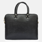 Taj Signature Phanter Croco Leather Laptop Bag