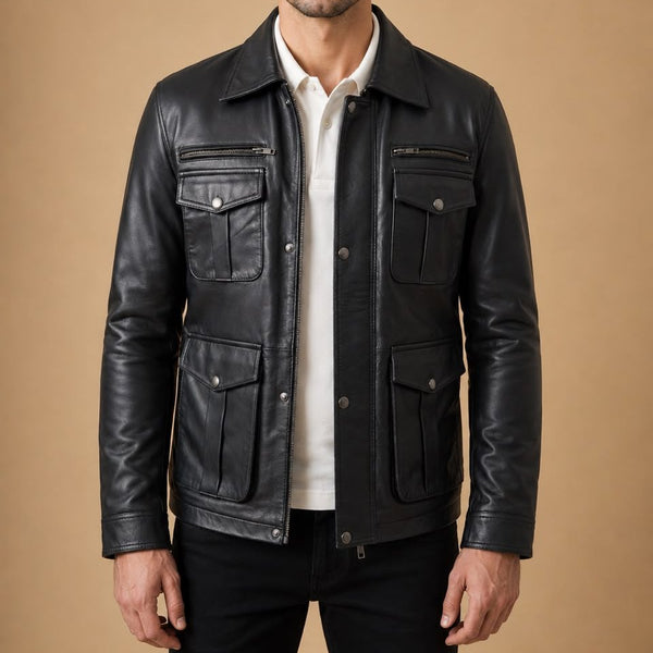 Taj Signature Ranger Leather Jacket Biker