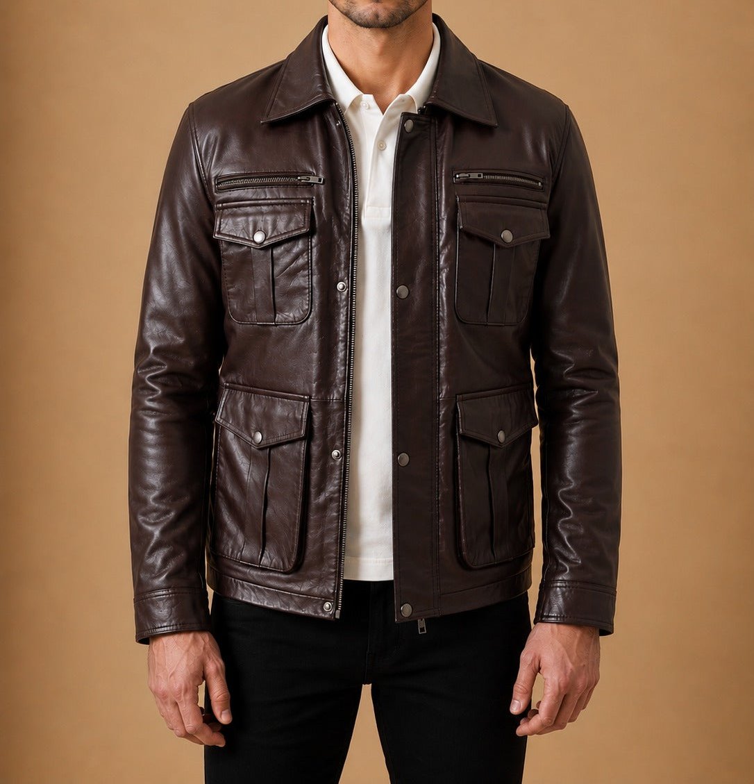Taj Signature Ranger Leather Jacket Biker