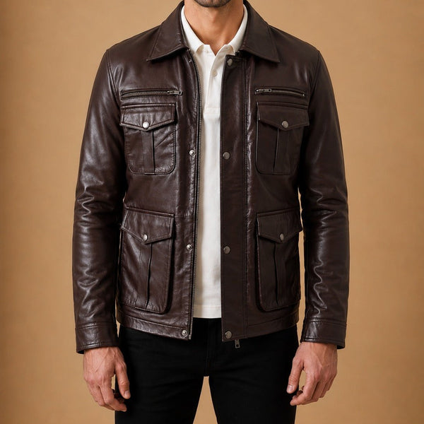 Taj Signature Ranger Leather Jacket Biker