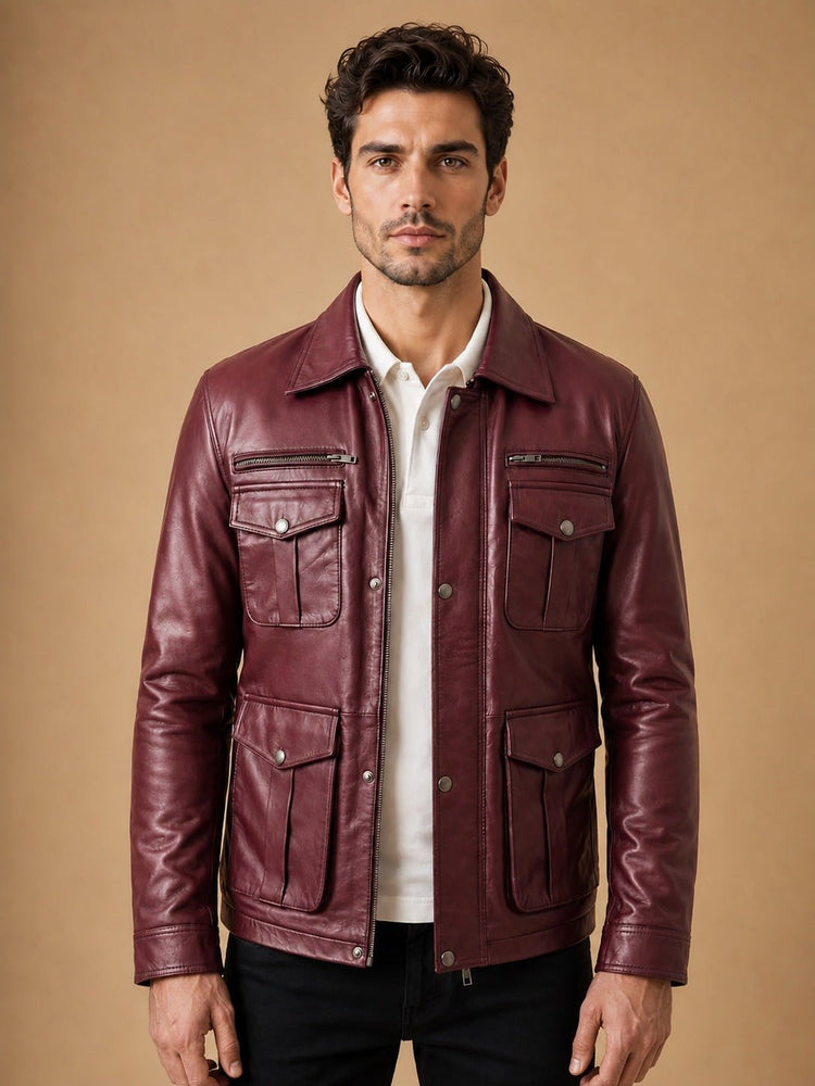 Taj Signature Ranger Leather Jacket Biker