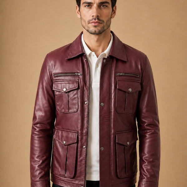 Taj Signature Ranger Leather Jacket Biker
