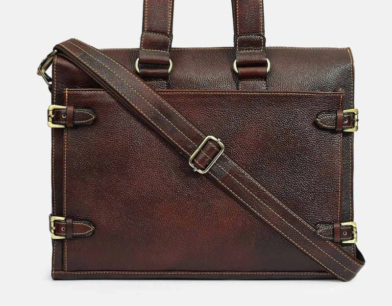 Taj Signature Reman Leather Laptop Bag