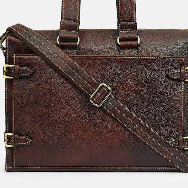 Taj Signature Reman Leather Laptop Bag