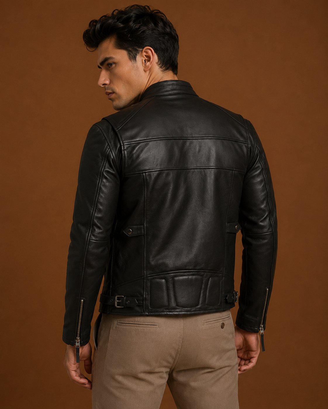 Taj Signature Rider Leather Biker Jacket Leather Jacket